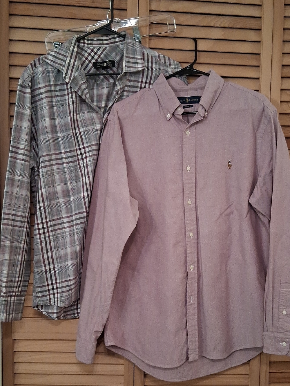 Bundle Of 2 Men's Button-Down Shirts in Light Lavender